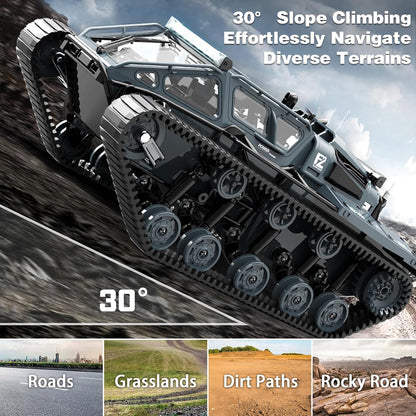 RC High Speed Tank JJRC Ripsaw EV3-F4, 2.4Ghz Off-Road RC Tracked Vehicles 360° Drifting Tank