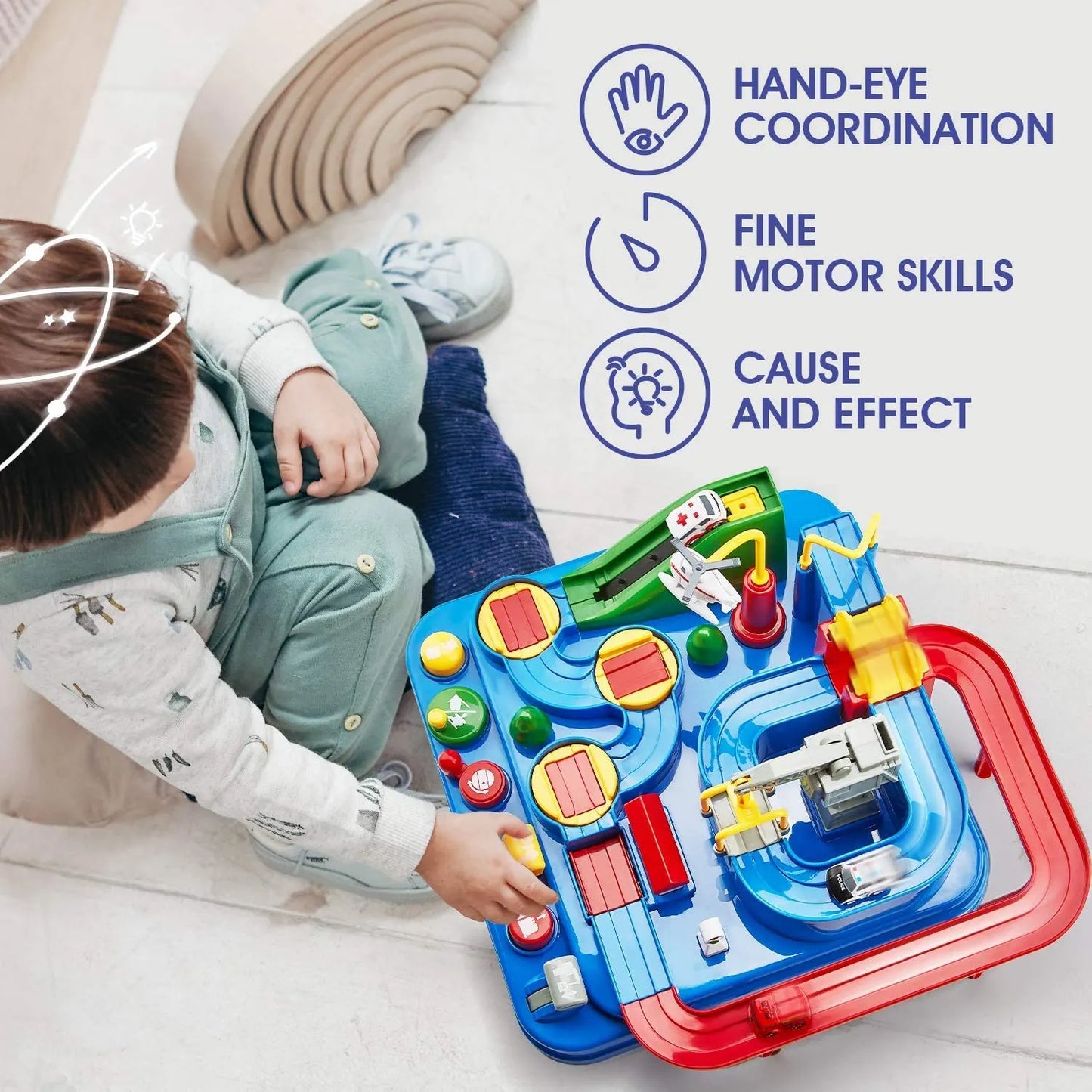 PlayPro Car Racing Rescue Track Set for Kids