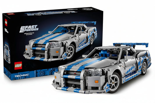LEGO Technic 2 Fast 2 Furious Nissan Skyline GT-R (R34) Car Model Kit 42210 Building Blocks