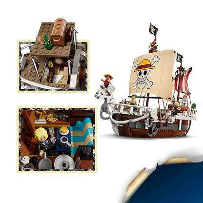 LEEGO ONE PIECE The Going Merry Pirate Ship, Boat Set 666008 Building Toy for 10+ Age