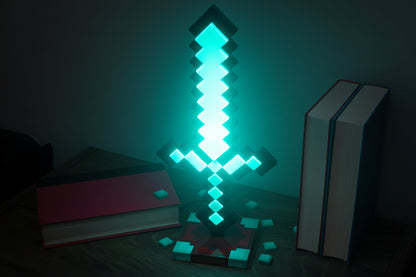 Minecraft Diamond Sword USB Desk LED Night Light - 14 Inch ( limited edition)