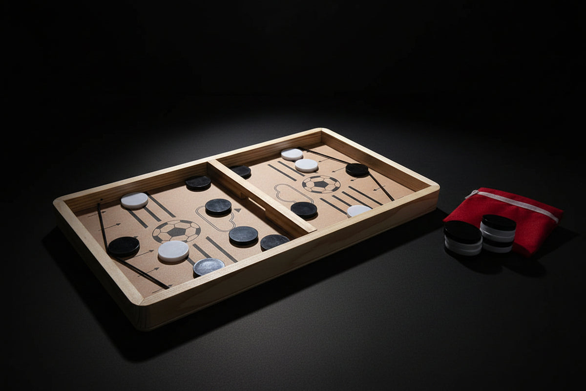 Sling Fast Puck Board Game - Guaranteed Fun for Family Game for 6 Years Old Boys & Girls