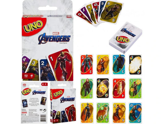 UNO Avengers Theme Kids and Family Card Game Pack of 3