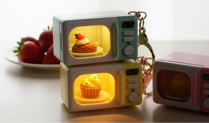 Mini Microwave with Light & Sound Keychain ( limited edition )