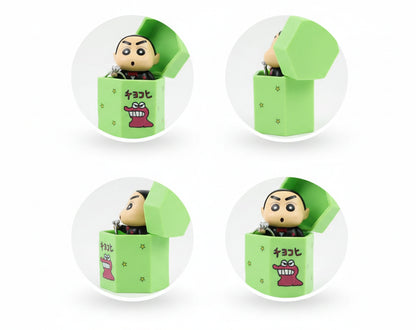 Valentine Shinchan Proposal Ring Box Cute Figure