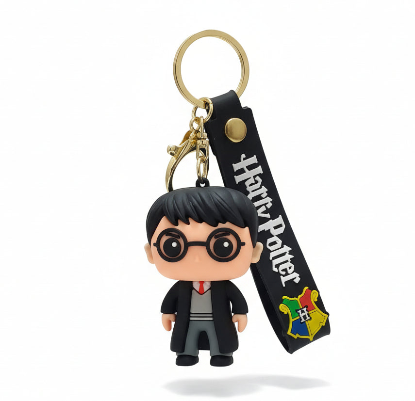 Harry Potter 3D Silicone Chibi Figure Keychain Pack of 2