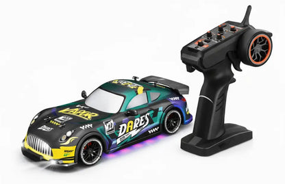 RC Racing Drift Car with LED Lights & Drift Tires High Speed – 40+ KM/H Remote Control