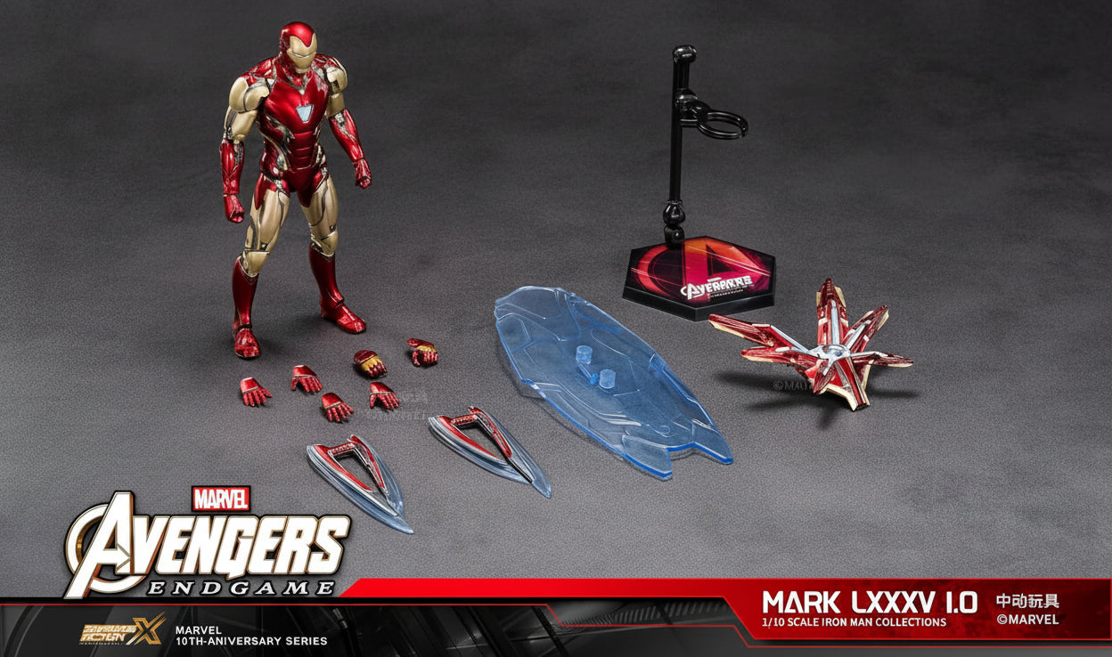ZD Toys Avengers Endgame Iron Man Mark 85 Action Figure 2.0 Version (Limited Edition)