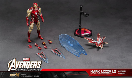 ZD Toys Avengers Endgame Iron Man Mark 85 Action Figure 2.0 Version (Limited Edition)