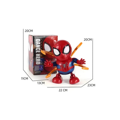 Dancing Spider-Man Action Figure Toy with Lights & Sounds for Kids