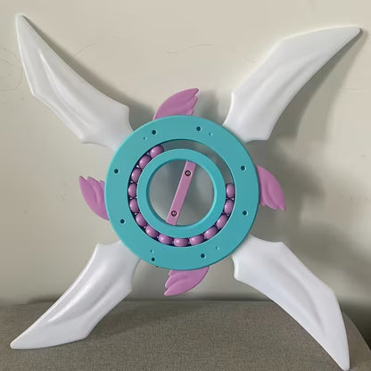 Flywheel Rotating Sword Shuriken Glowing Ninja Lightsaber Katana Blade Fidget Spinner Dart Toy
