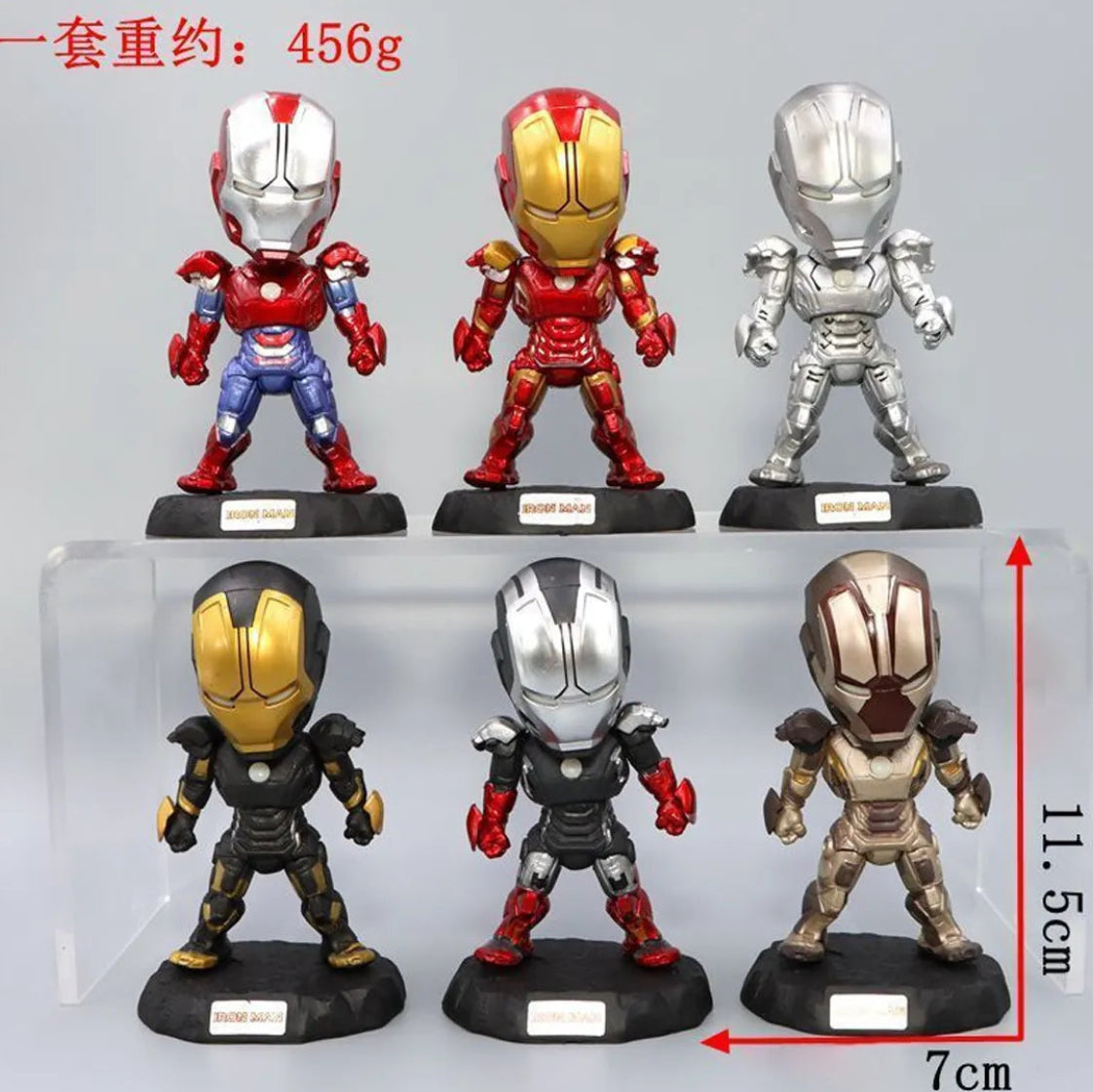 Ironman Standing Set of 6pcs Action Figure 11 cm
