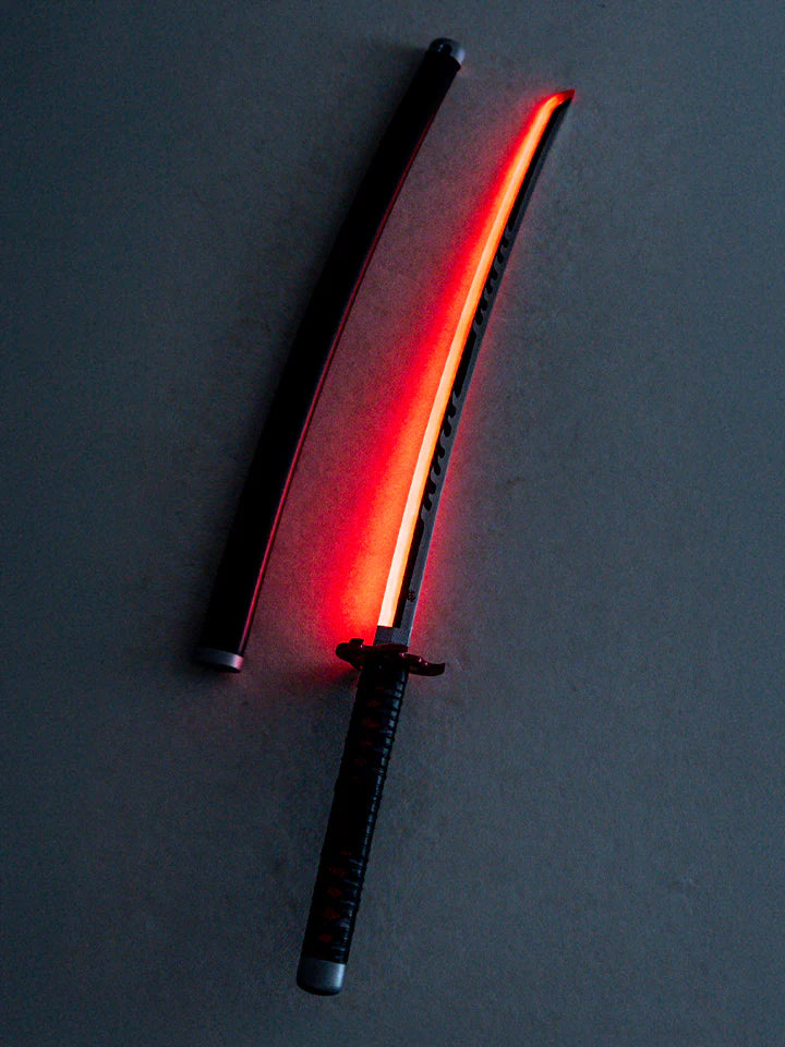 Demon Slayer Tanjiro Fire Blade Red LED Katana 104cm