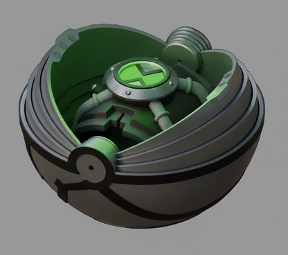 Ben 10 Classic Omnitrix Display Pod – Magnetic Retractable Case with Omnitrix For Display