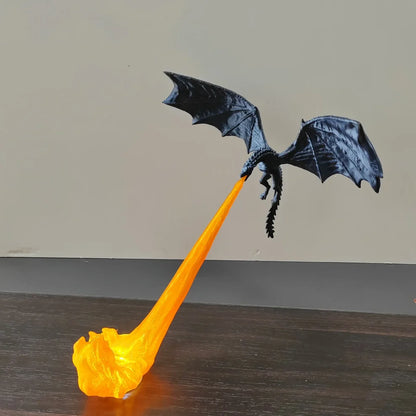 Epic Fire-Breathing Dragon LED Statue limited edition
