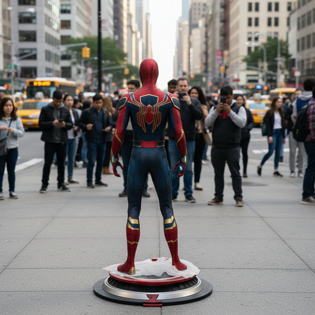 Spider Man Life Size Statue Neon Light Special Figure (Around 6.5 Ft size)