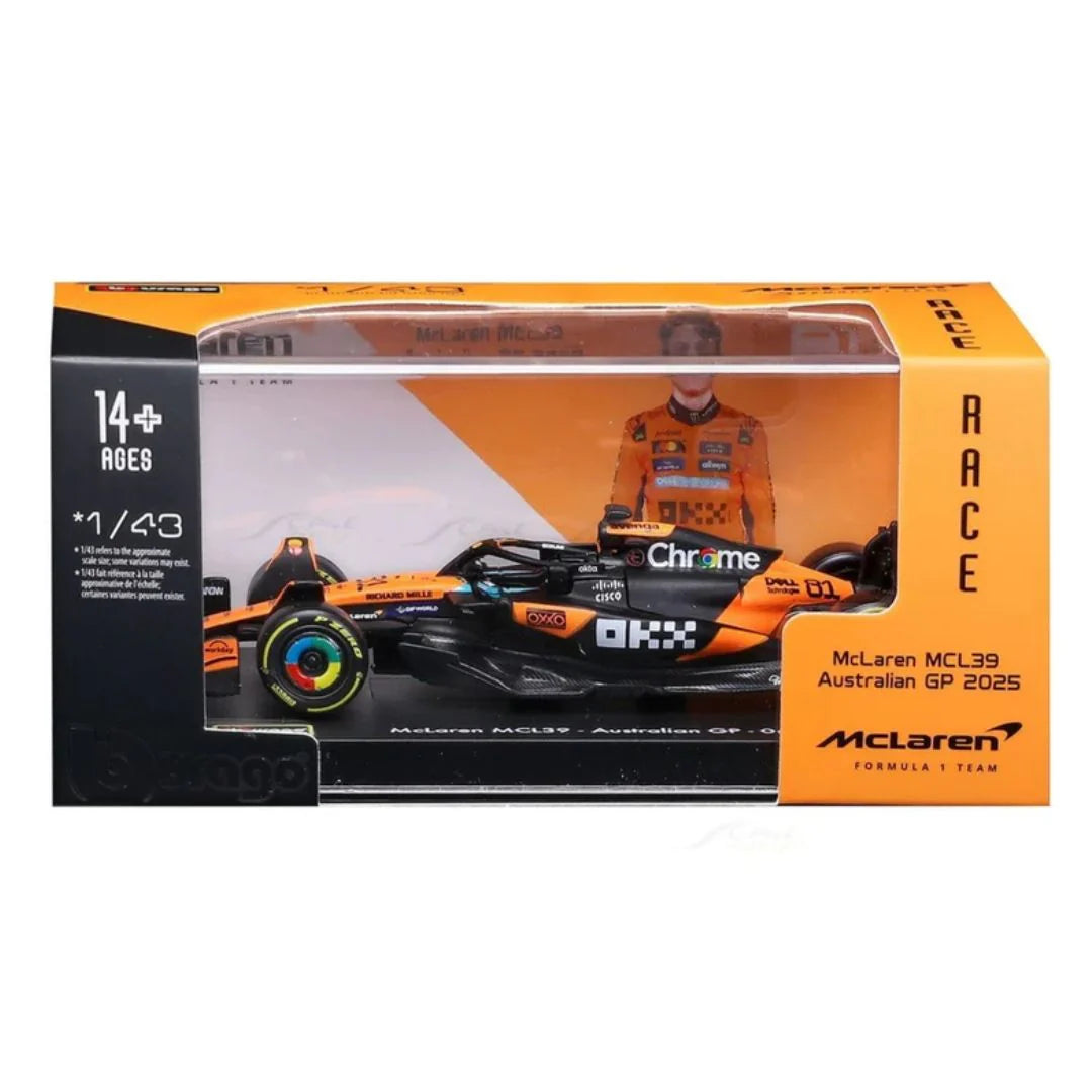Bburago: F1 McLaren MCL39 #81 Oscar Piastri - Australian GT 2025 (Scale 1:43)