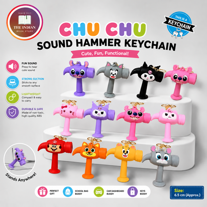 Trending Regular Hammer Chu chu Keychain Pack for Kids RANDOM DESIGNS