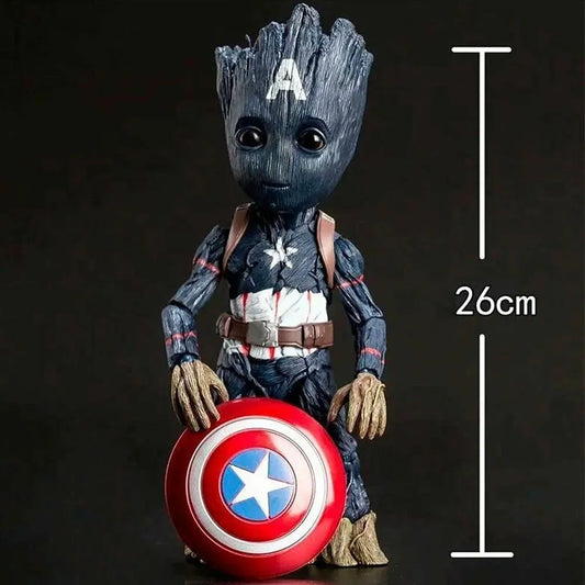 Groot X Captain America Moveable Premium Figure 26cm