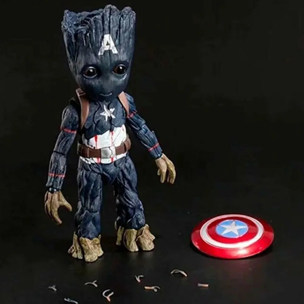 Groot X Captain America Moveable Premium Figure 26cm