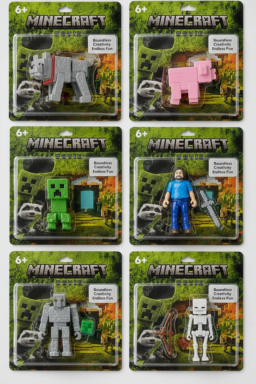 Minecraft House set of 6 Single pcs Figures