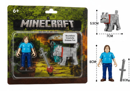 Minecraft Main Character Steve Set Action Figure
