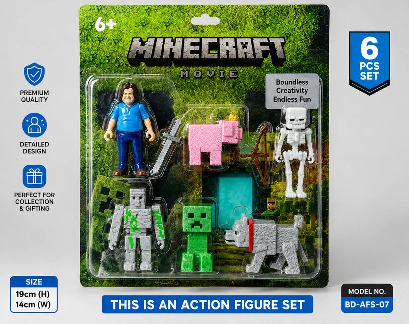 Minecraft Trending Set of 6 Action Figures Limited Edition