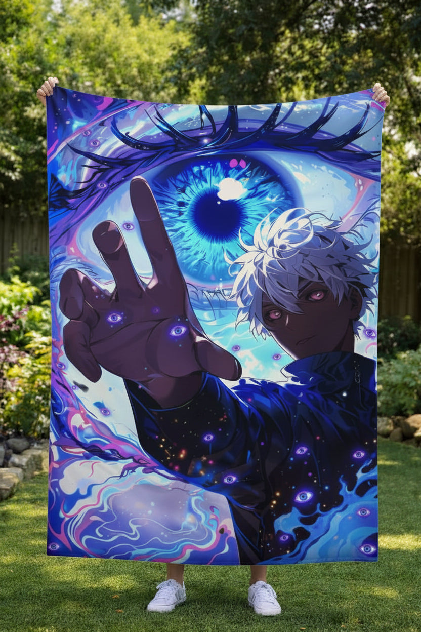 Jujutsu Kaisen Infinite Void Eye Wall Tapestry for Home Bedroom Living Room