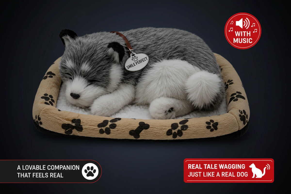 Cute Dog with realistic waving tale & Sound