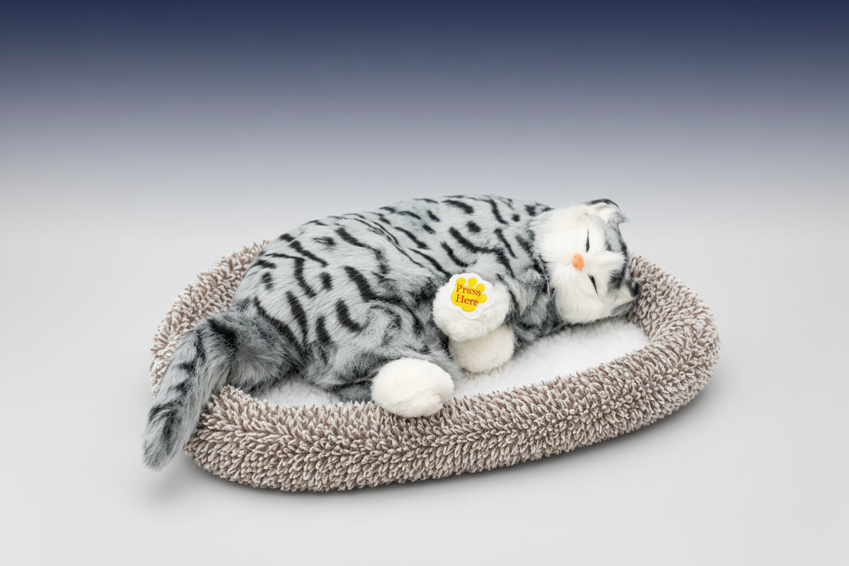 Breathing Big Cute Cat Stuffed Toy with light and sound Remote Control 3-4 modes