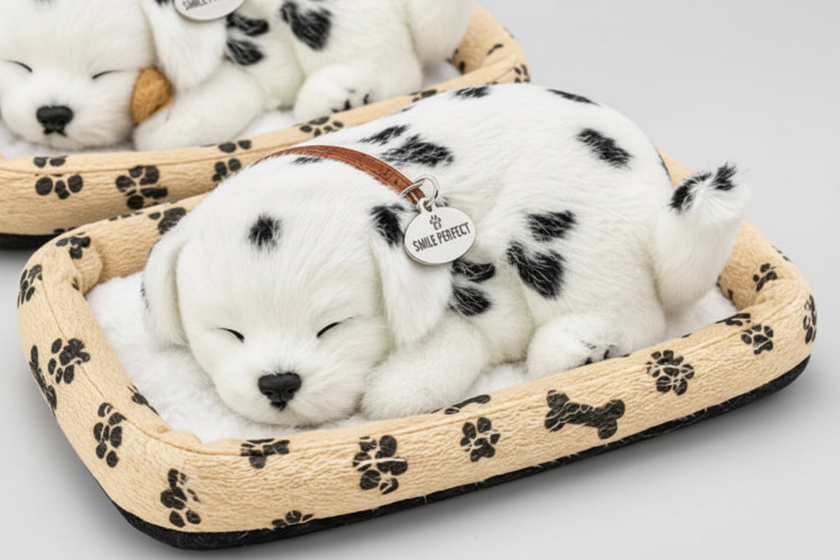 Sleeping Cute Puppy Dog Stuffed Plush Toy, Car Dashboard, Home Decor