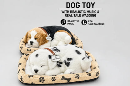 Sleeping Cute Puppy Dog Stuffed Plush Toy, Car Dashboard, Home Decor
