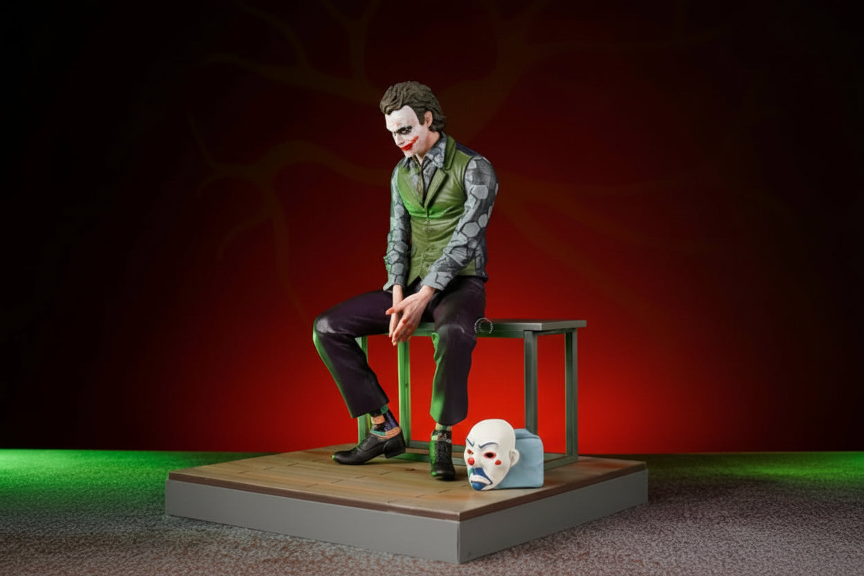 Joker The Dark Knight Sitting Action Figure 23cm