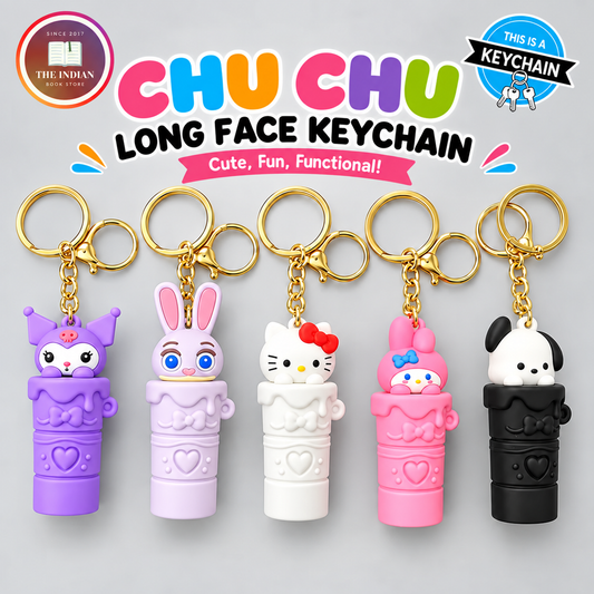long Face Trending Chu chu voice keychain Pack for Kids RANDOM DESIGNS