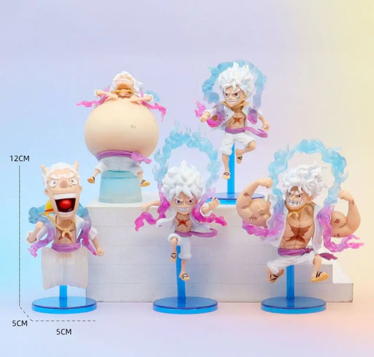 Gear 5 Luffy Crazy Reaction set of 5pcs