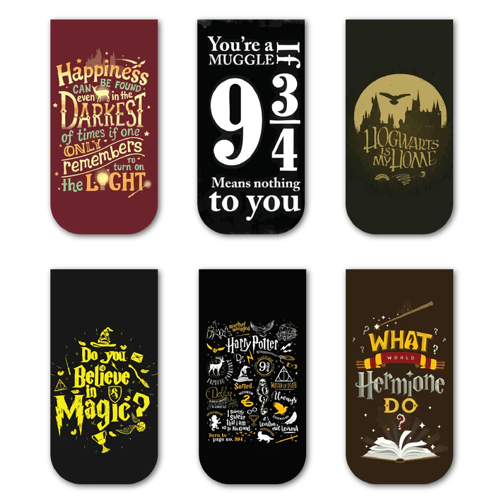 Harry Potter Magnetic Bookmarks (Set of 6)