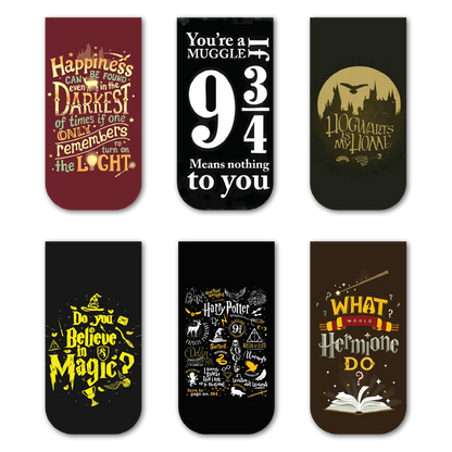 Harry Potter Magnetic Bookmarks (Set of 6)