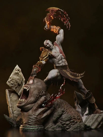 Kratos Resin Statue 1/6 Scale 3D Printed Figure by Tibs 3D Studio – Premium Collector Edition