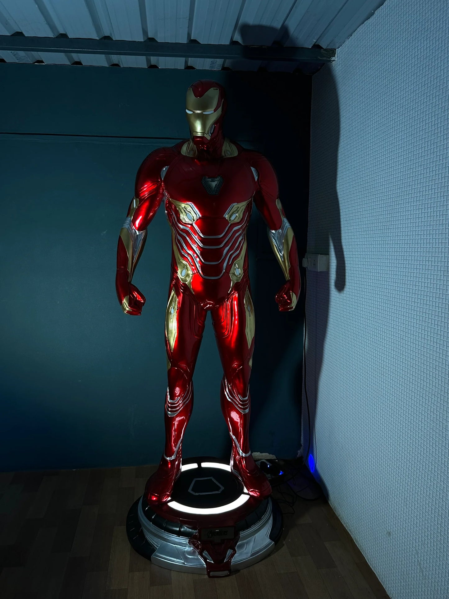 Iron Man Mark 50 Life-Size Figure with Base & Lights Premium Imported
