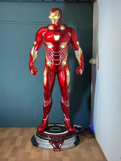 Iron Man Mark 50 Life-Size Figure with Base & Lights Premium Imported