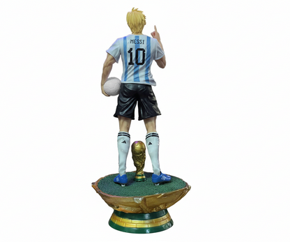 Messi Sanji x with Trophy Cosplay Soccer Star Figure 36cm (Blister+Box)
