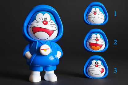 Doraemon Super Cute Face Changing Keychain Pack of 3