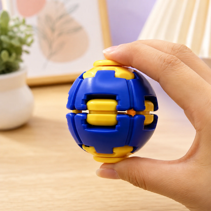 Press to Spin Fidget Ball, 360 Degree Rotating Spinner Portable Stress Relief Toy
