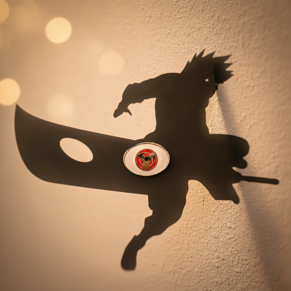 Kakashi Shadow Wall Lamp One Piece Anime 3D LED Illusion Night Light, USB Powered,Touch Control