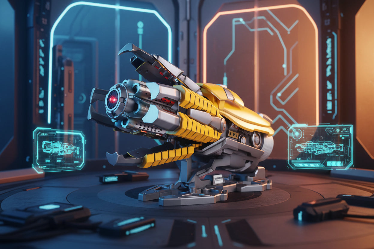 Killerbody Bumblebee Blaster Wearable Hand Cannon toy English voice control transformable wearable by real people Limited Edition