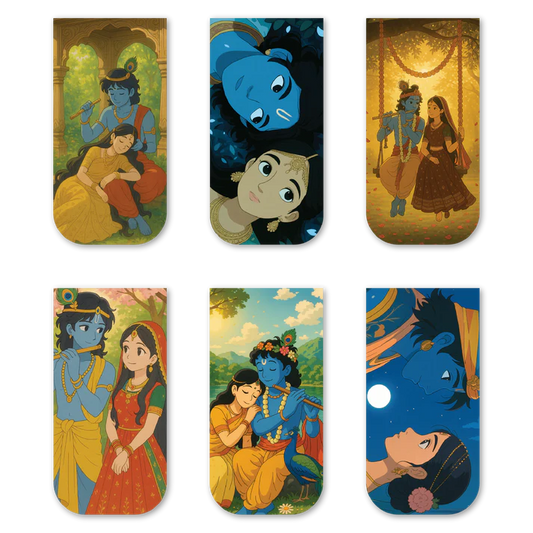 Radha Krishna Magnetic Bookmarks