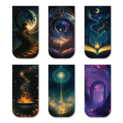 Mystical Fantasy Magnetic Bookmark Set of 6