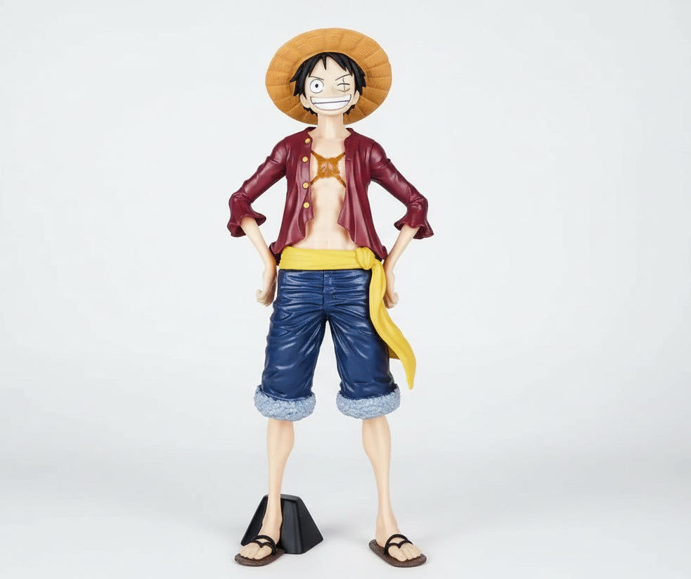 One Piece Luffy Standing Action Figure With Three Face size 26.5cm