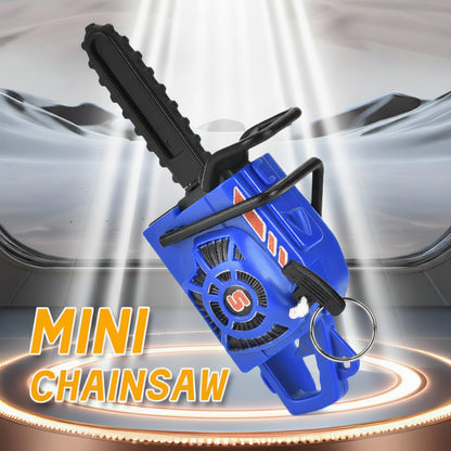 Mini Funny Chainsaw Moving Toy Keychain