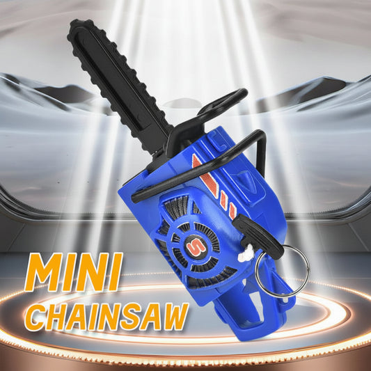 Mini Funny Chainsaw Moving Toy Keychain